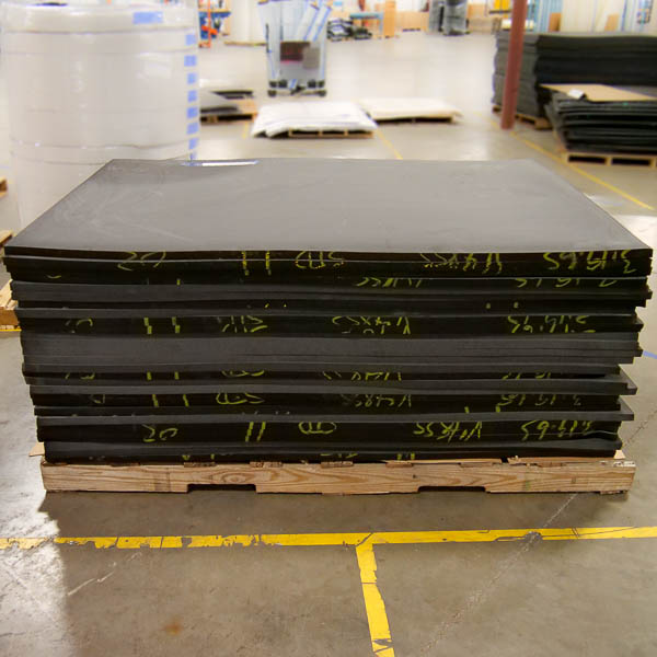 stack of custom cut EVA foam sheets