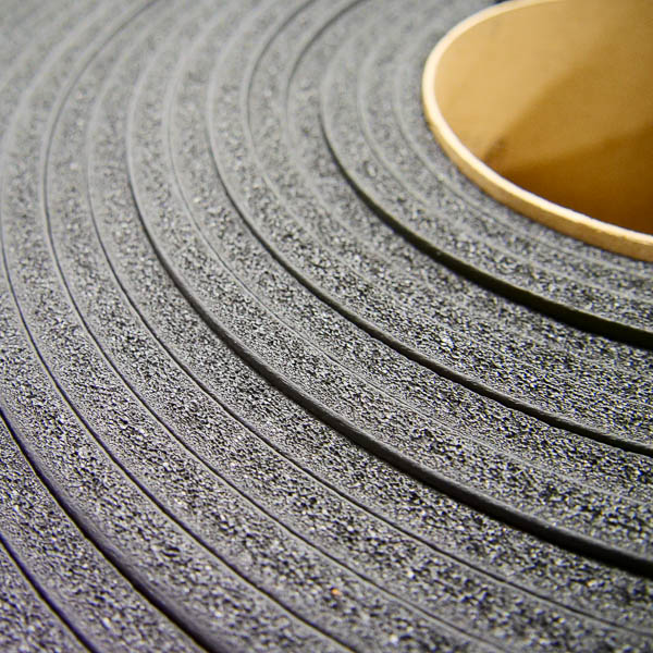 super-soft crushed vinyl/nitrile foam roll close up